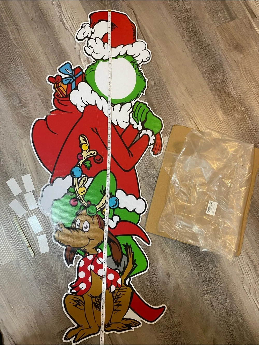 The Grinch Faceless Christmas Yard Sigh